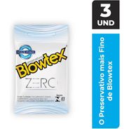 Preservativo Zero com 3 Unidades, Blowtex