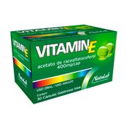 Vitamina E Natulab 400mg 30 cápsulas