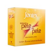 Preservativo Camisinha Jontex Pele com Pele - 2 Unidades