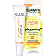 Hidratante Facial Efeito Matte FPS30 Garnier Uniform&Matte, 15G, Garnier, Branco