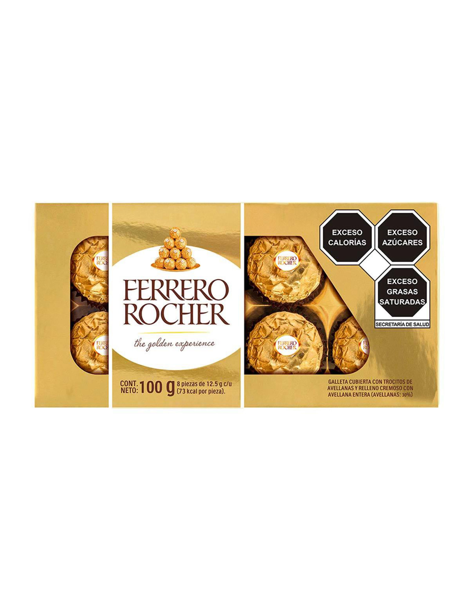 Bombom Ferrero Rocher Caixa 100g 8 Unidades