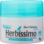 Herbissimo Desodorante Em Creme Antiperspirante Neutro, 55G