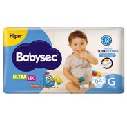 Fralda Babysec Galinha Pintadinha Ultrasec G 64 Unidades