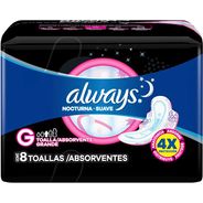 Absorvente Always Noturno Suave Com Abas 8 Unidades