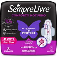 Sempre Livre Absorvente Externo Adapt Plus Noite E Dia Com Abas 8 Unidades