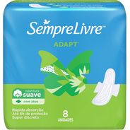 Sempre Livre Absorvente Externo Com Abas Suave 8 unidades