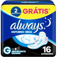 Absorvente Always Noites Tranquilas Seca Com Abas - 16 Unidades