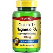 Cloreto de Magnésio P.A 500mg - 60 Cáps., Maxinutri