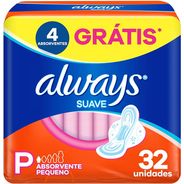 Absorvente Always Super Proteção Suave Com Abas 32 Unidades