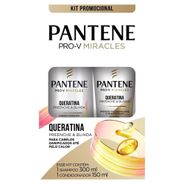 Shampoo 300ml e Condicionador 150ml Pantene Queratina