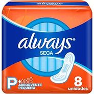 Absorvente Always Super Proteção Seca sem abas 8 Unidades