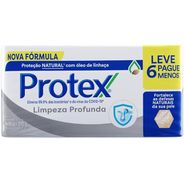 Sabonete em Barra Protex Limpeza Profunda 85g 6 unidades