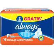 Absorvente Always Super Proteção Seca com abas 16 Unidades