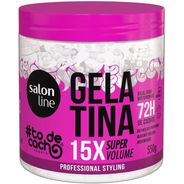 Salon Line, Gelatina Capilar, #TodeCacho, Super Volume 550G