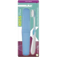 Escova Dental Kess Clear Extreme Macia + Estojo