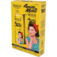 Kit Shampoo + Condicionador Amido de Milho, 650 Ml