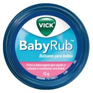 Vick Babyrub Bálsamo para Bebês 12g
