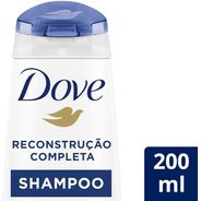 Dove Shampoo Uso Diário 200Ml Reconstrução Completa Unit Branco