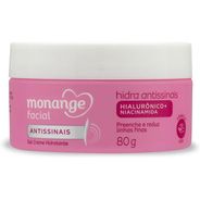 Hidratante Monange Facial Hidra Antissinais com Ácido Hialurônico e Niacinamida 80g