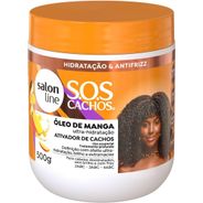 Salon Line, Ativador de Cachos, SOS Cachos, Óleo de Manga, Vegano 500g