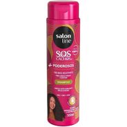 Salon Line, Shampoo, SOS Cachos, + Poderosos Cabelos Ondulados, Cacheados e Crespos, 300 ml