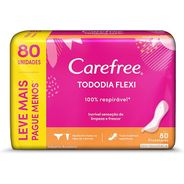 Carefree Protetor Diário Todo Dia Flexi Sem Fragrância 80 Unidades