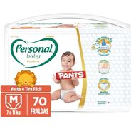 Personal Fralda Baby Premium Pants M, 70 Unidades