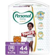 Personal Fralda Baby Premium Pants XXG, 44 Unidades