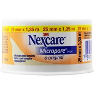 Nexcare, 3M, Fita Micropore, Bege, 25 mm x 1,35 m