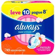 Absorvente Basico Suave Com  Abas L10P8