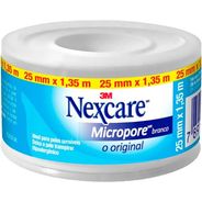 Nexcare, 3M, Fita Micropore, Branca, 25 mm x 1,35 m