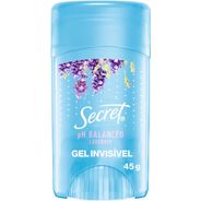 Desodorante em Gel Antitranspirante Secret Aroma de Lavanda com pH Balanceado 45g