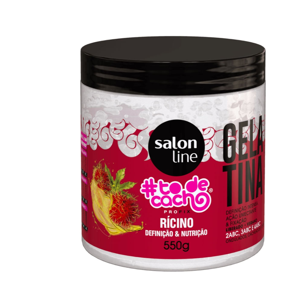 Gelatina Capilar Salon Line #ToDeCacho Rícino 550g