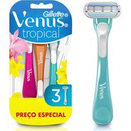 Aparelho de Depilação Gillette Venus Tropical - 3 unidades