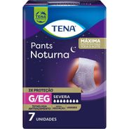 Tena Pants Noturna, Roupa Íntima para Incontinência Urinária, G/EG - 7 Unidades