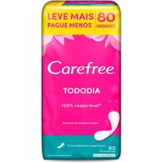 Protetor Diário Carefree Todo Dia Sem Fragrância 80 Unidades