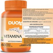 Vitamina B12, 60 cápsulas, Duom