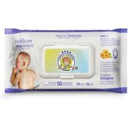 Toalhas Umedecidas Nana Neném 50 Unidades com Tampa Flip Top, FeelClean