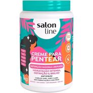 Salon Line, Creme de Pentear, Definição Máxima, Ação Hidratante, Brilho Intenso, Vegano-1kg