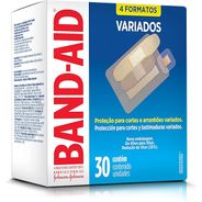 Band-Aid Curativos Transparentes Variados,30un