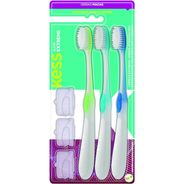 KESS Pack com 3 Escova Dentais Extreme Clear Macias