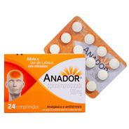 Anador Dipirona Monoidratada 500mg 24 comprimidos