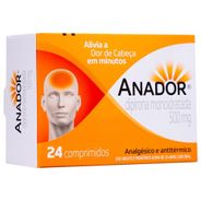 Anador Dipirona Monoidratada 500mg 24 comprimidos