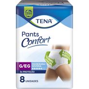Tena Pants Confort, Roupa Íntima para Incontinência Urinária, G/EG - 8 Unidades