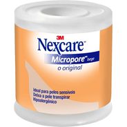 Nexcare, 3M, Fita Micropore Bege 50Mmx4, Bege