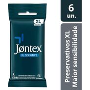 Preservativo Camisinha Jontex Sensitive XL - 6 Unidades