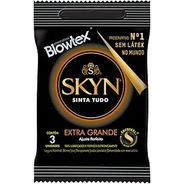 SKYN Preservativo Extra Grande Com 3 Unidades Branco