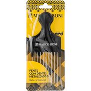 Marco Boni Pente Afro Com Dentes Em Metal Dentes Longos 1219 Preto 1 Unidade