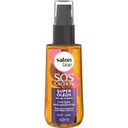 Salon Line, Super Óleos, SOS Cachos, Não Vegano - Para Cabelos Cacheados e Crespos, 42ml