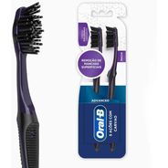 Oral-B Escova Dental 5 Ações Com Carvão Advanced Macia - 2 Unidades
